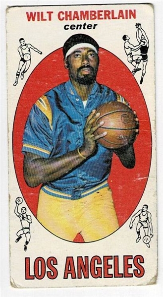 1969 Topps Basketball #1 Wilt Chamberlain - Los Angeles Lakers